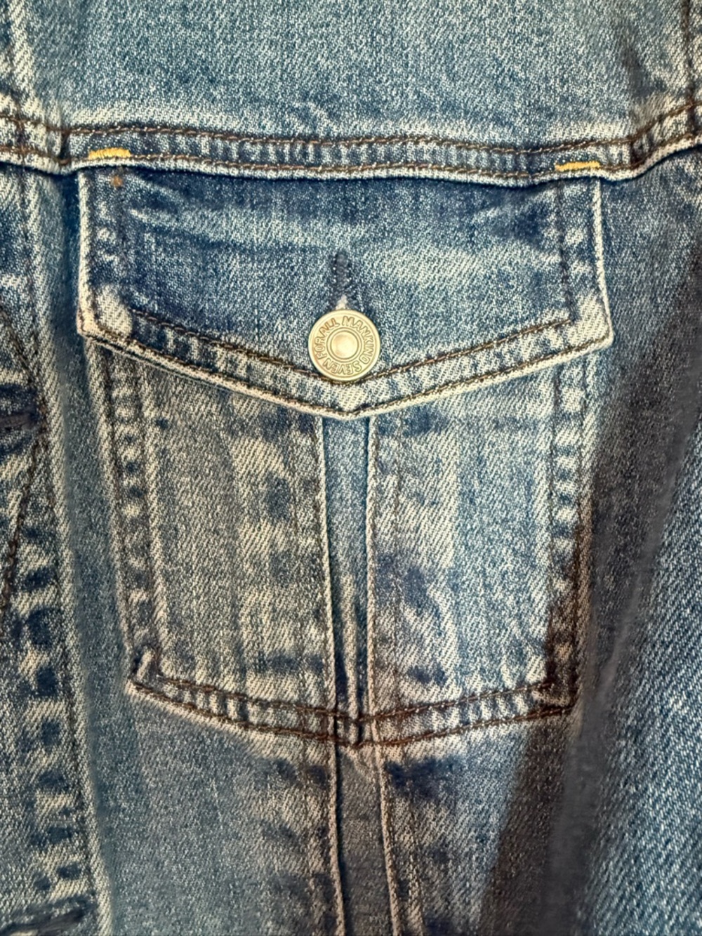 7 For All Mankind Denim Jacket - M - Medium Wash - Picture 3 of 6